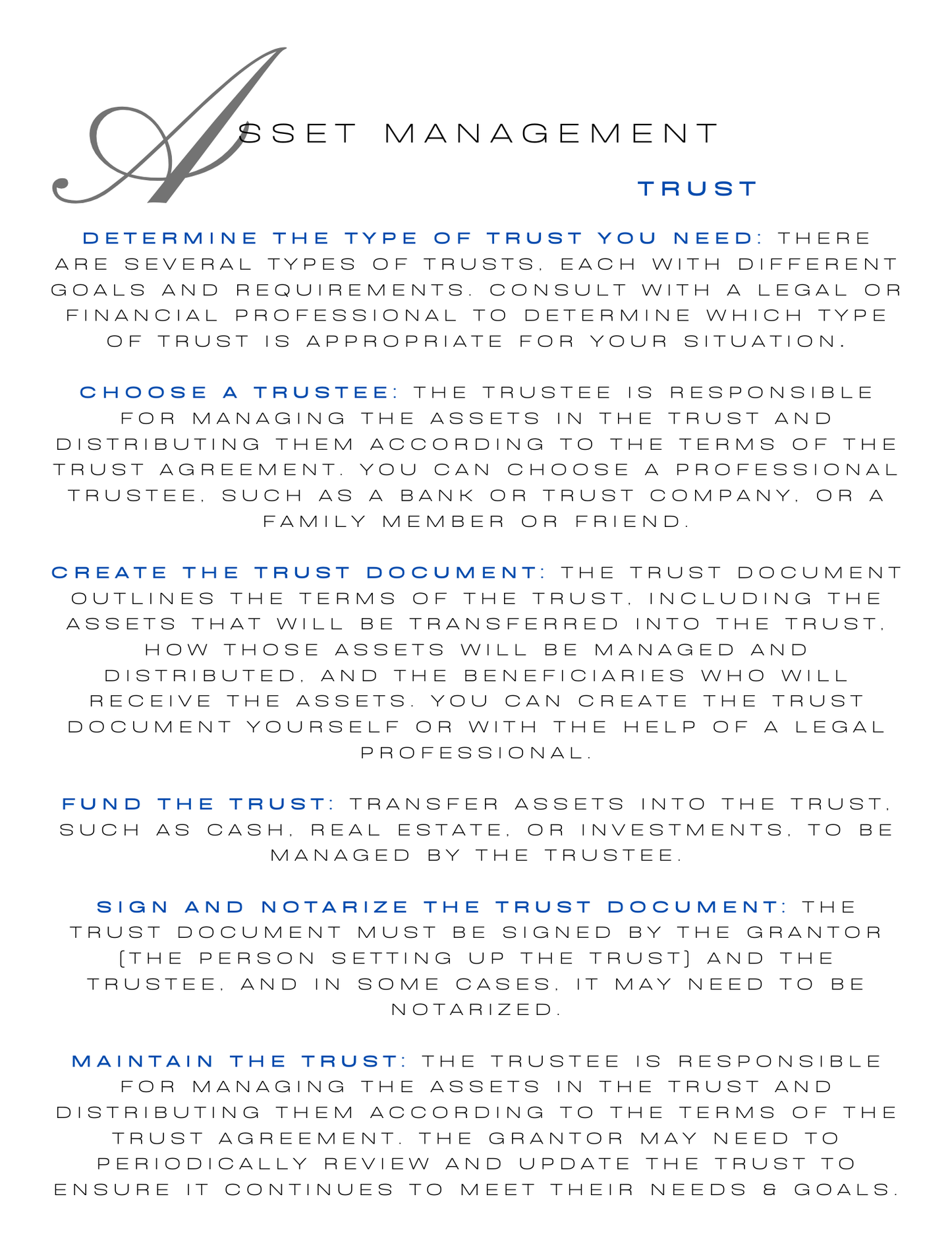 Personal Affairs Planner