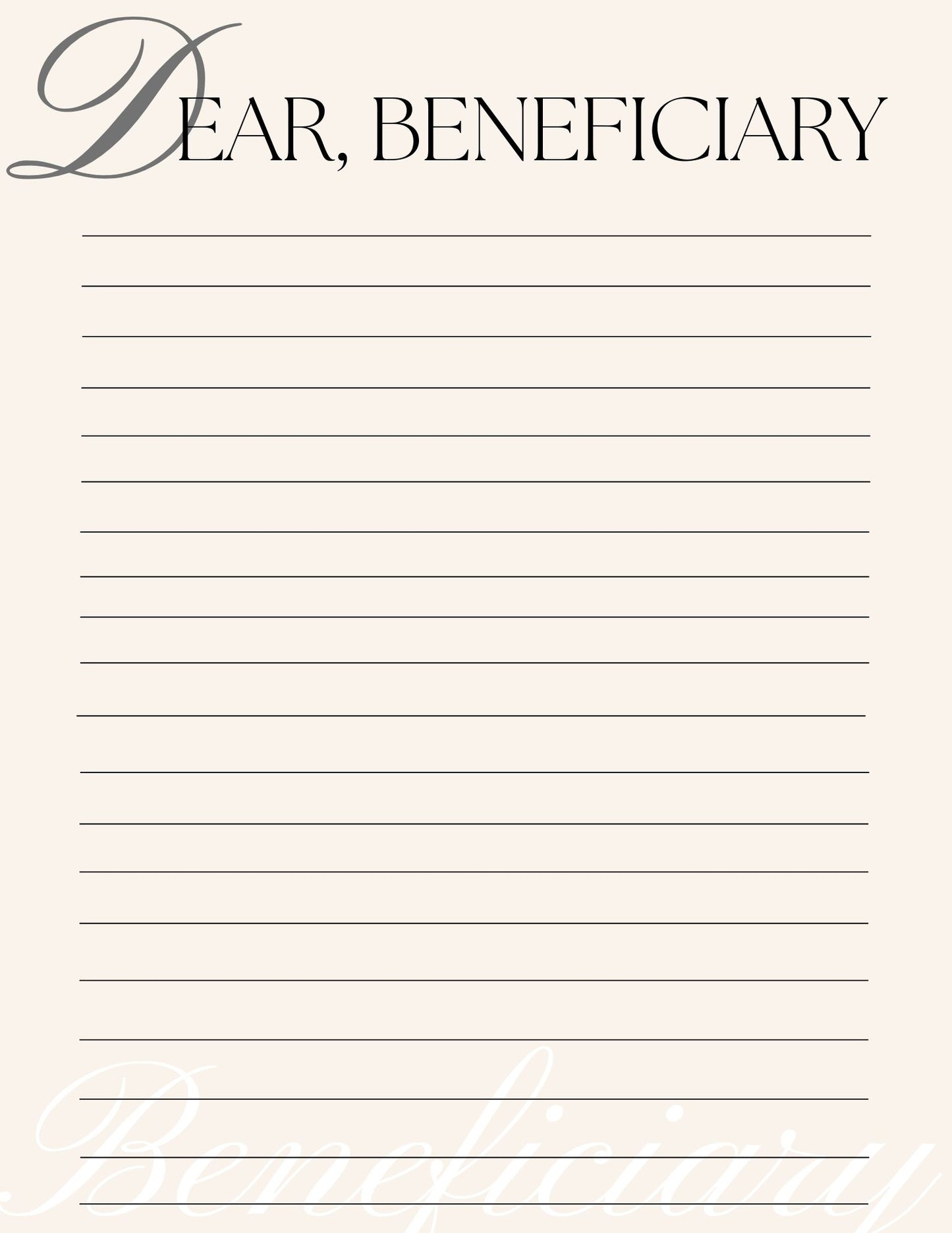 Personal Affairs Planner