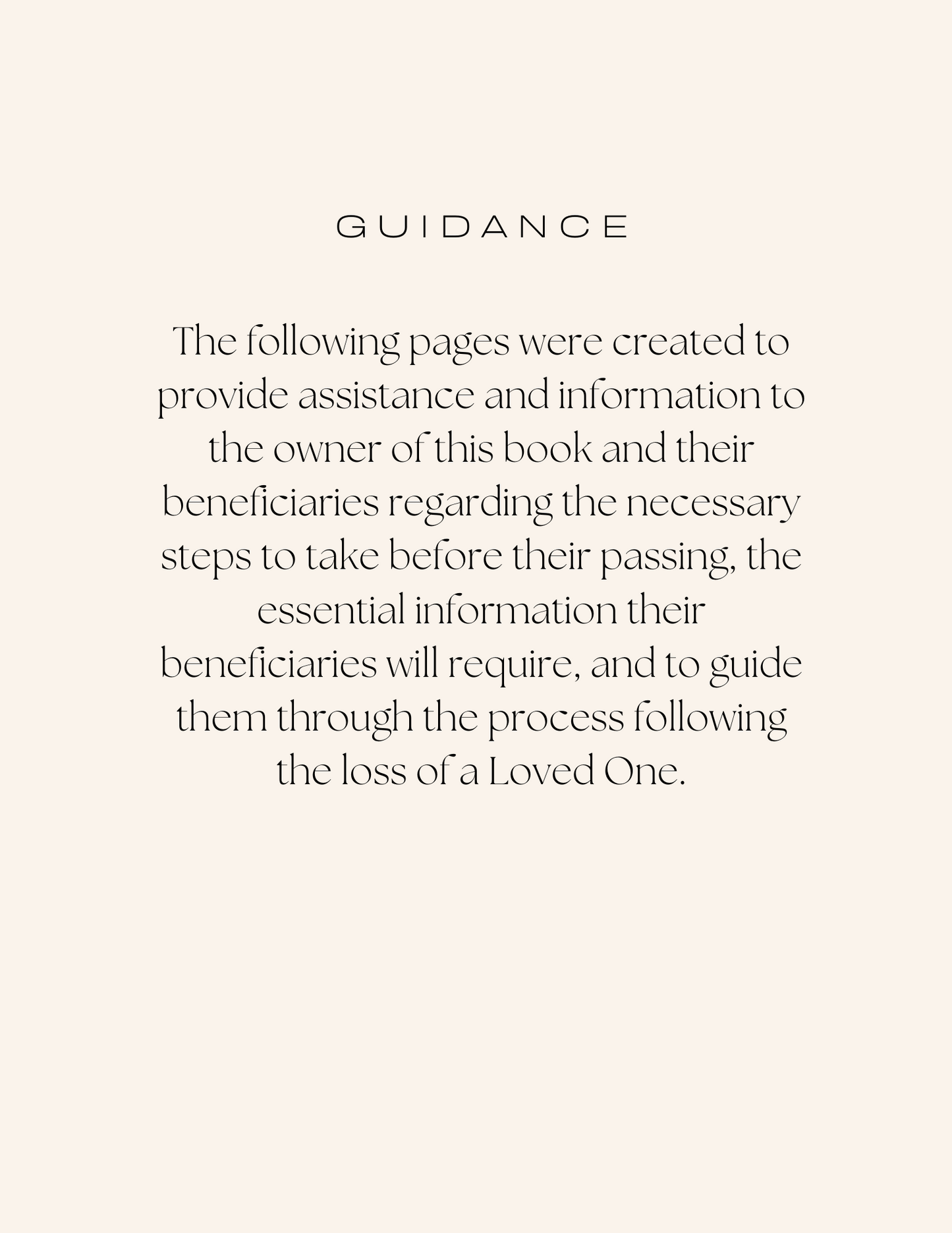 Personal Affairs Planner