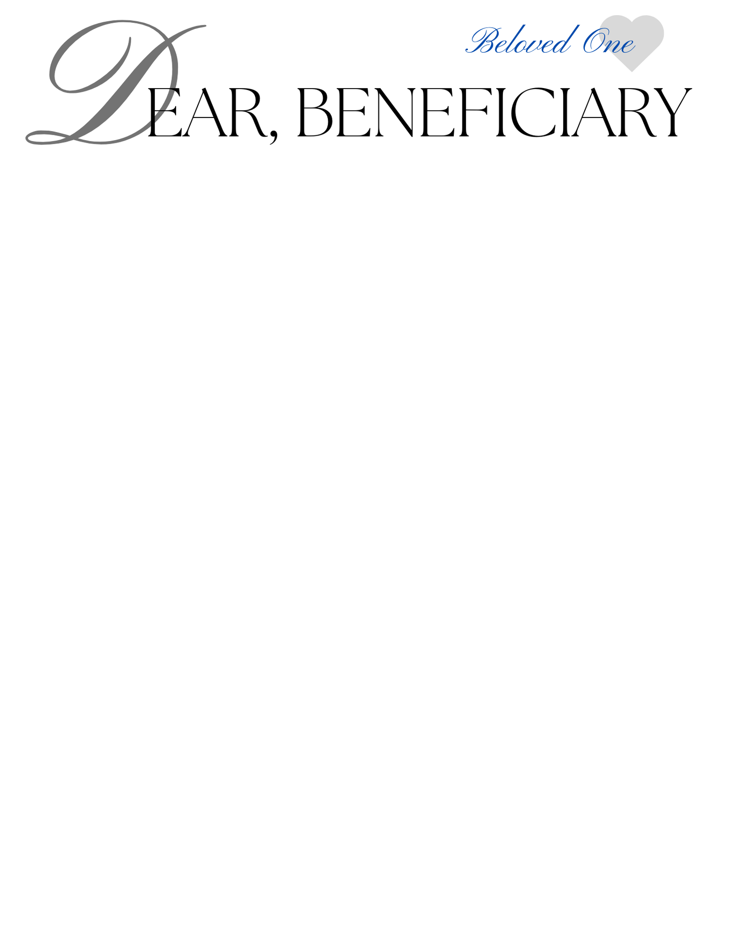 Personal Affairs Planner