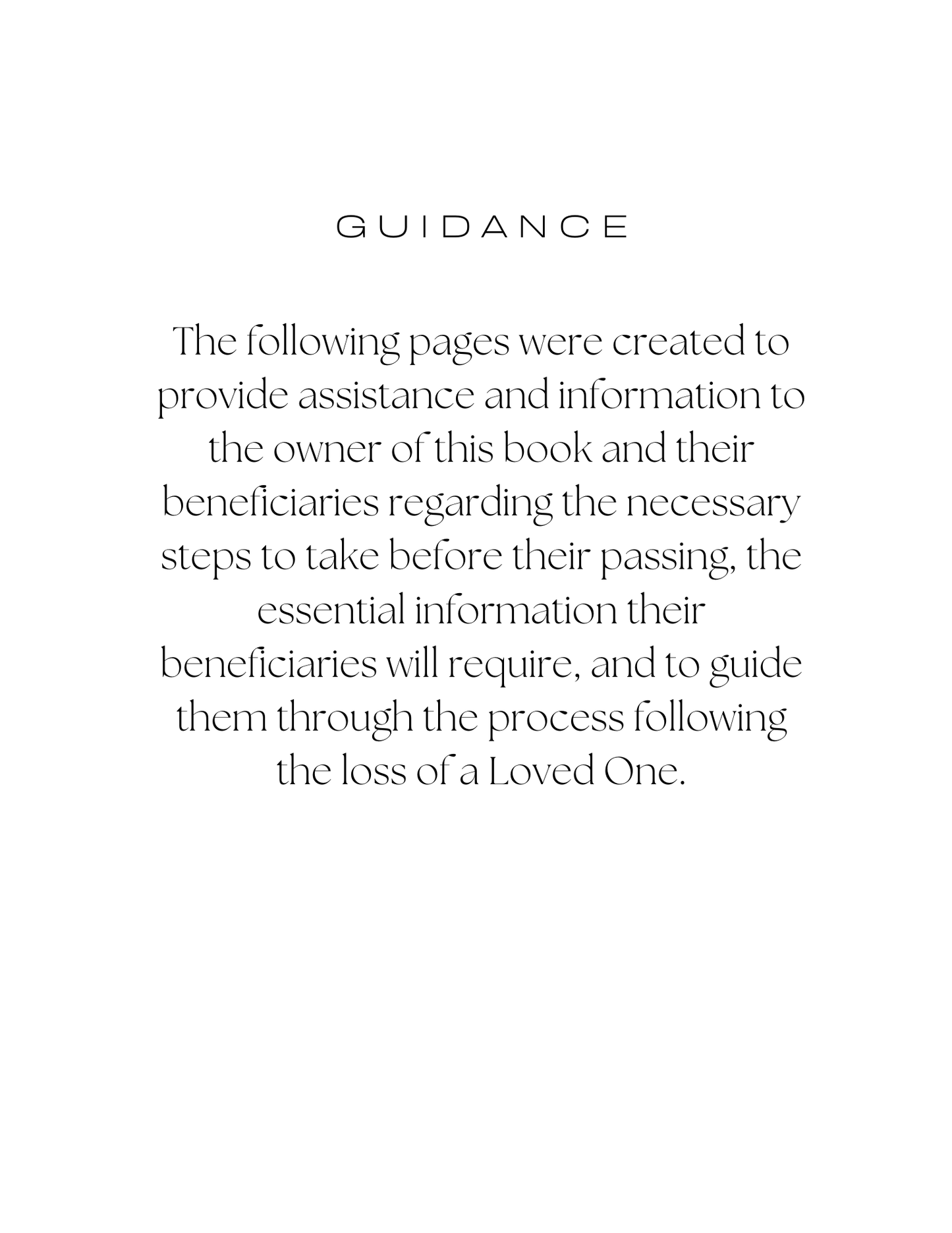 Personal Affairs Planner