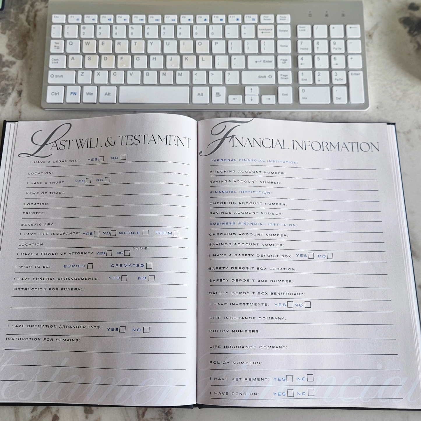 Personal Affairs Planner